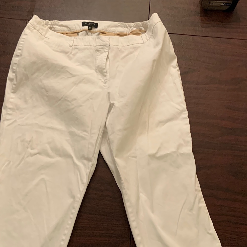 Talbots plus size nautical capris